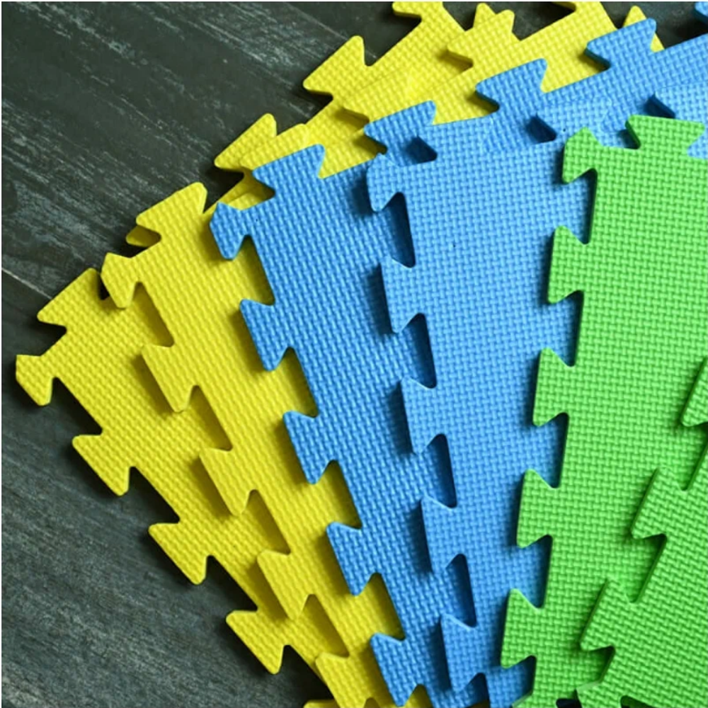 Покрытие для детских игровых зон (1 плита 100x100x1,2 см, 1кв.м./уп) с кромками