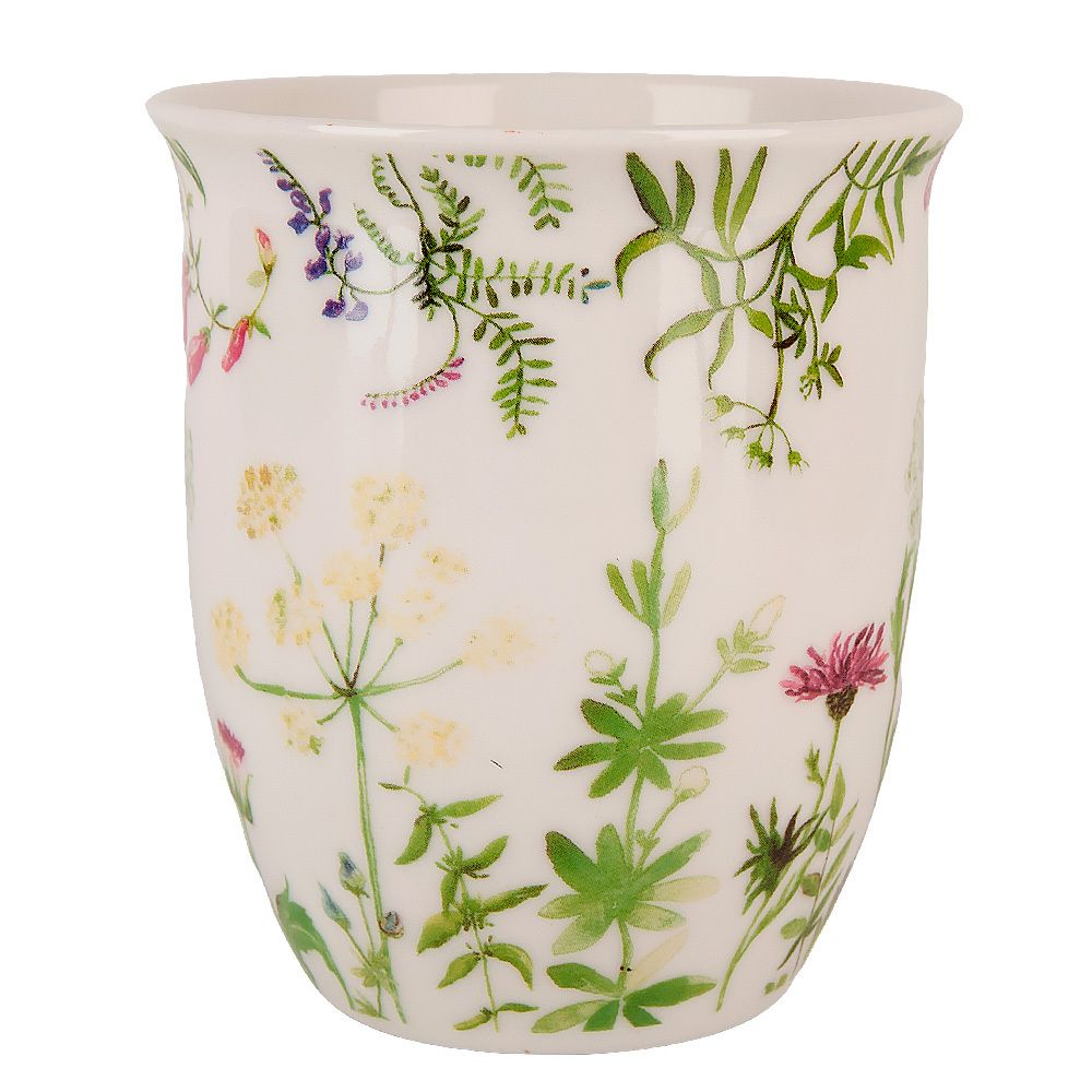 Кружка "Floristry" v=500мл (фарфор) (min6) (транспортная упаковка)