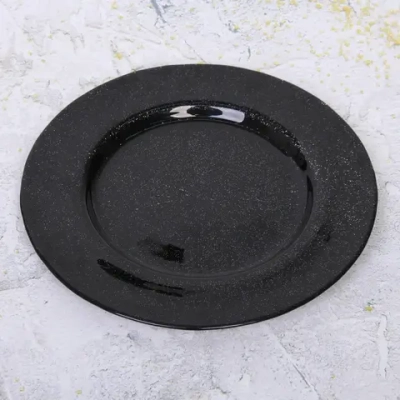 Тарелка 26см «Блэк рояль» черная