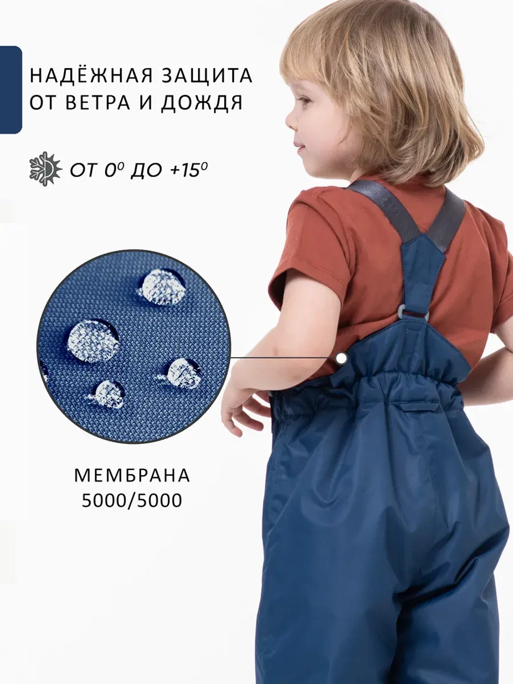 Полукомбинезон утепленный демисезонный мембрана