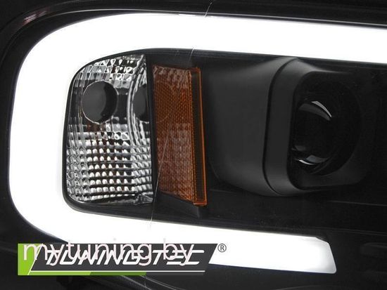 Передние фары TUBE LIGHT BLACK для Dodge Ram 02-06