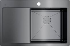 Мойка Akisame 78-GM-R нерж.сталь/вороненая сталь(арт.4973100)