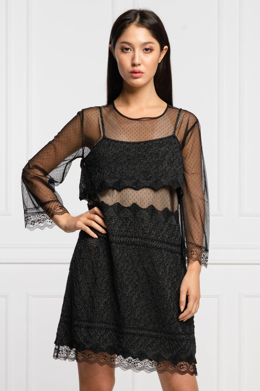 платье + подкладка TWINSET - черный(202TP3040)