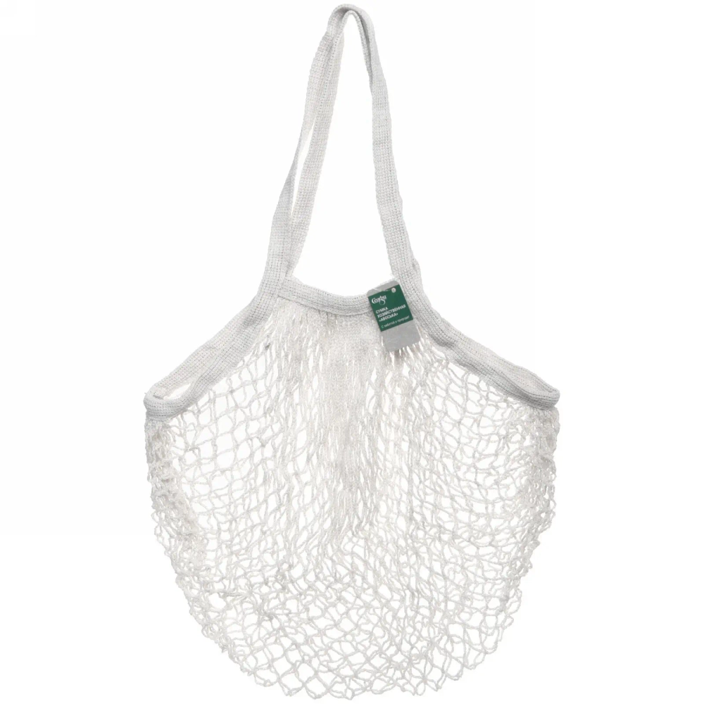 Сумка - шоппер авоська «ТРЕНДИ», цвет белый, 37*62см (лейбл Селфи)