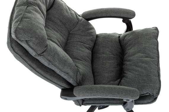 Кресло руководителя Бюрократ CH-820MSG-F темно-серый 38-417 крестов. пластик подст.для ног