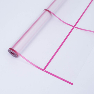 Пленка матовая с рисунком "Клетка" Бордовый