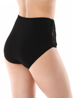 Трусы-макси из хлопка с элементами кружева (Размер: 5X) (Цвет: бежевый)