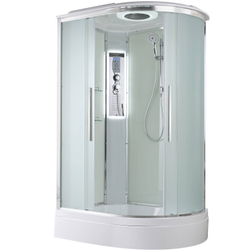 Душевая кабина AvaCan (АваКан) EM3912LLED со средним поддоном, с ГМ, с электрикой и LED освещением, 120х90х220