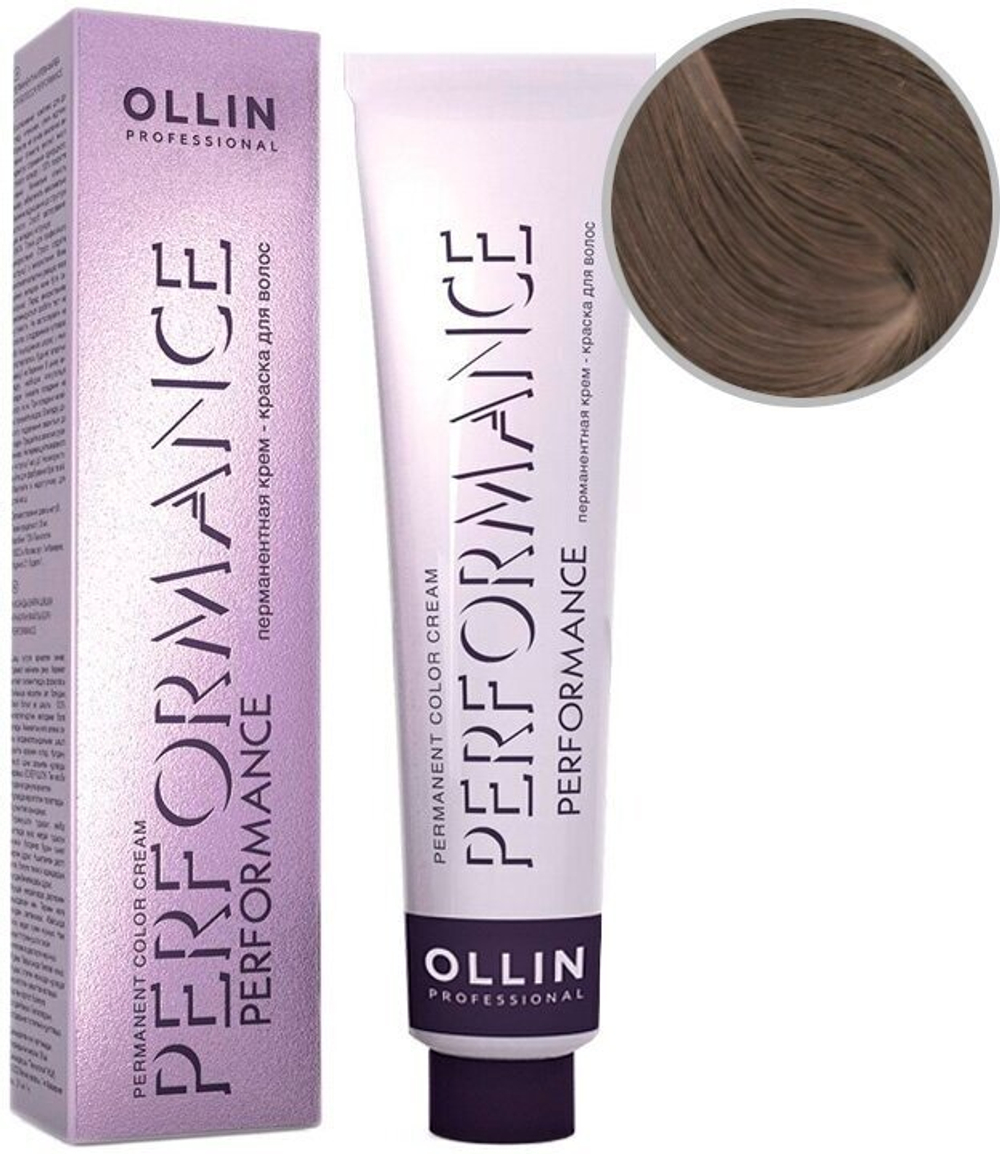 OLLIN PERFORMANCE 6/1 темно-русый пепельный 60мл Перманентная крем-краска для волос