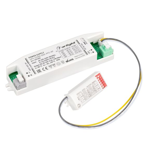 Блок питания SPV-42300-SDE-PFC (19W, 28-42V, 300mA, 5.8GHz) Arlight 041355