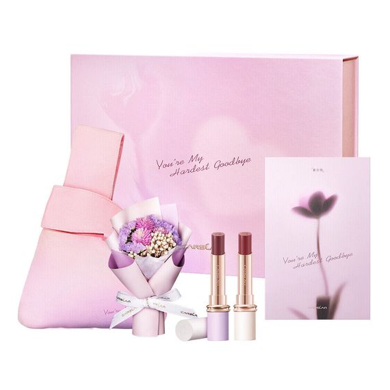 Набор декоративной косметики Carslan Misty Forget-Me-Not Valentine&#39;s Limited Lipstick Gift Box Easy-to-Blend Satin