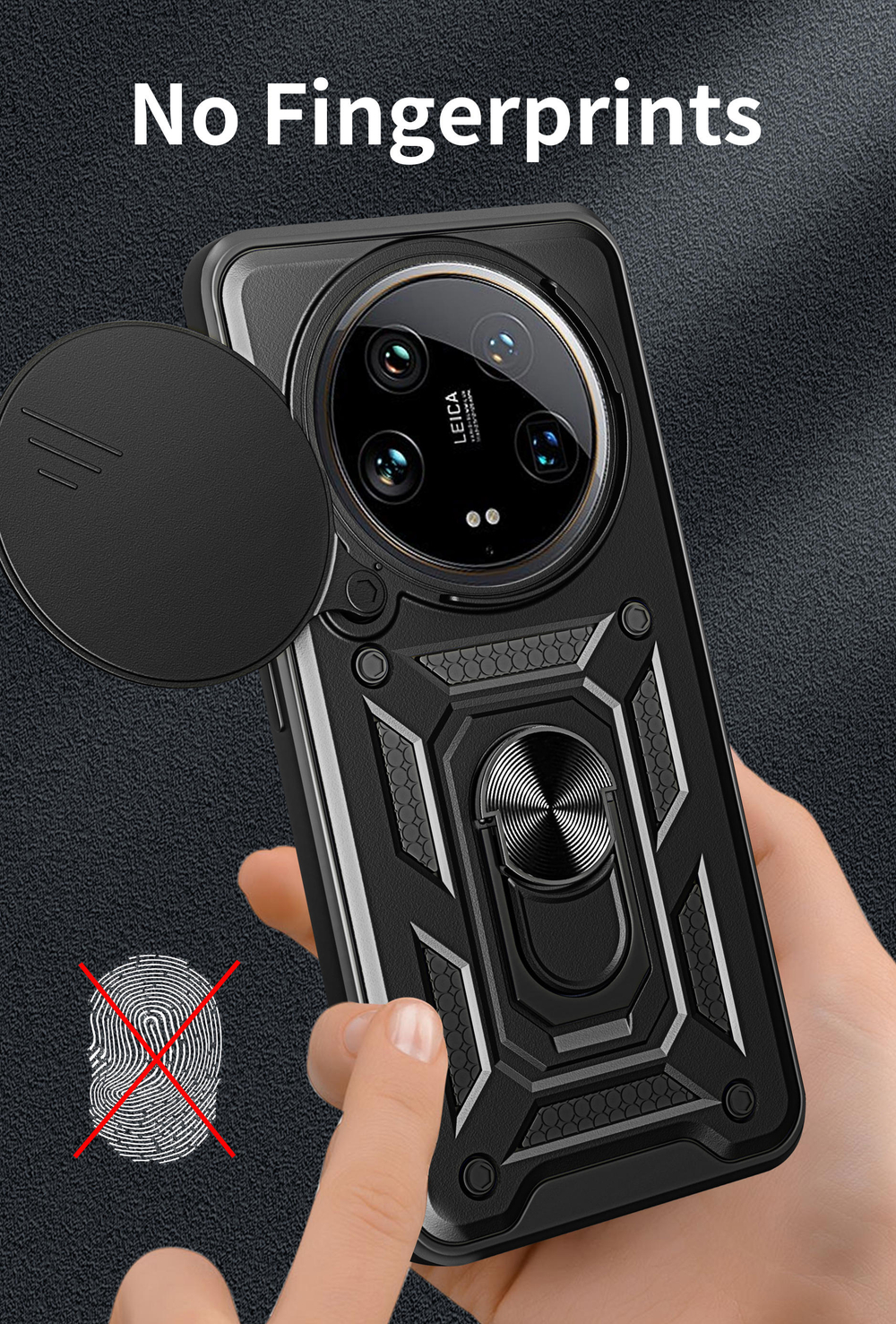 Чехол с кольцом Bumper Case для Xiaomi 14 Ultra