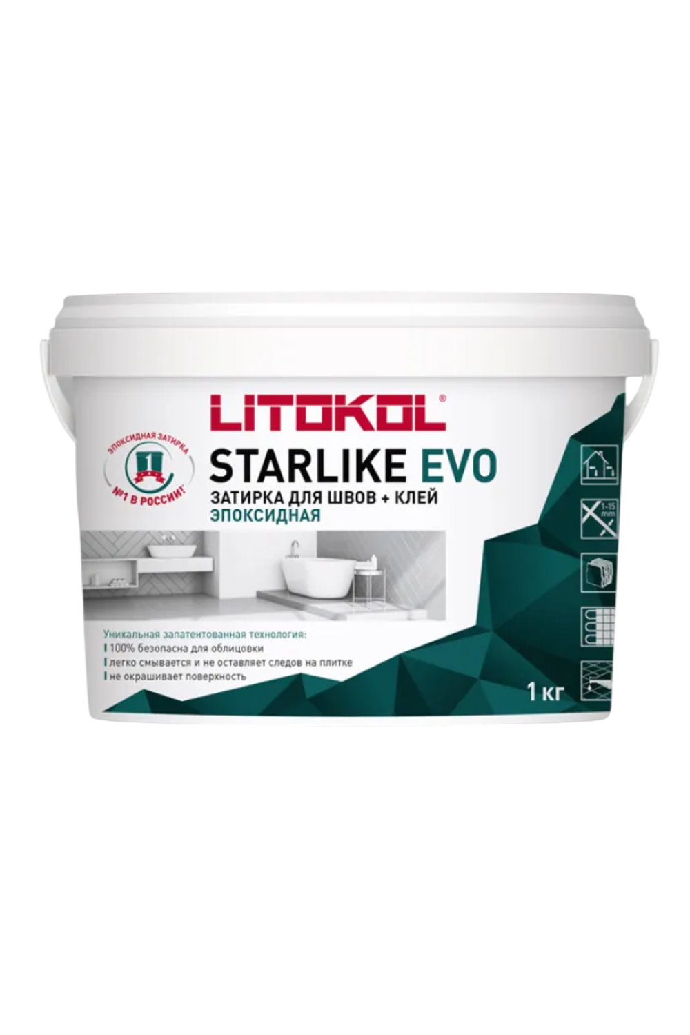 LITOKOL Затирка эпоксидная Starlike EVO S.230 CACAO 1 кг