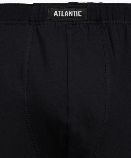 Трусы мужские боксеры удлиненные (2шт), Atlantic 2MH-173, хлопок, черный + изумрудный