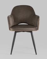 Стул Венера вращающийся велюр коричневый