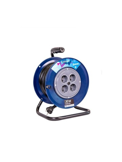 Удлинитель на катушке 4х30м 16А IP20 3.5кВт ПВС 2х1.5 КОСМОС YKKsm30m-4g(16A)