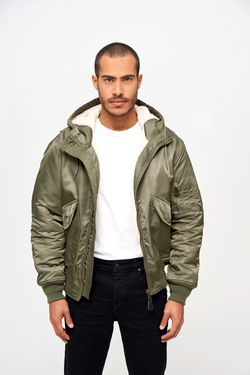 Brandit CWU JACKET HOODED olive