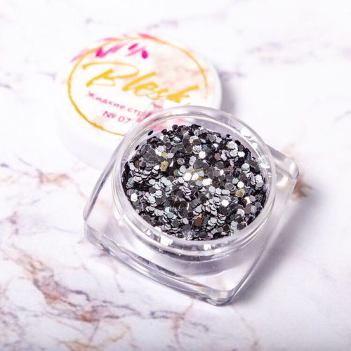 Blesk, Дизайн для ногтей "Жидкие стразы" №07