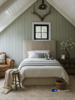 Бескаркасная кровать с матрасом BuySunny (велюр)