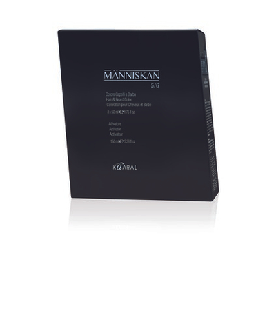 Набор KAARAL Manniskan Color крем-краска 5/6 Light brown/Dark blonde светло-коричневый/темный блондин 3*50 мл. + активатор красителя 150 мл.