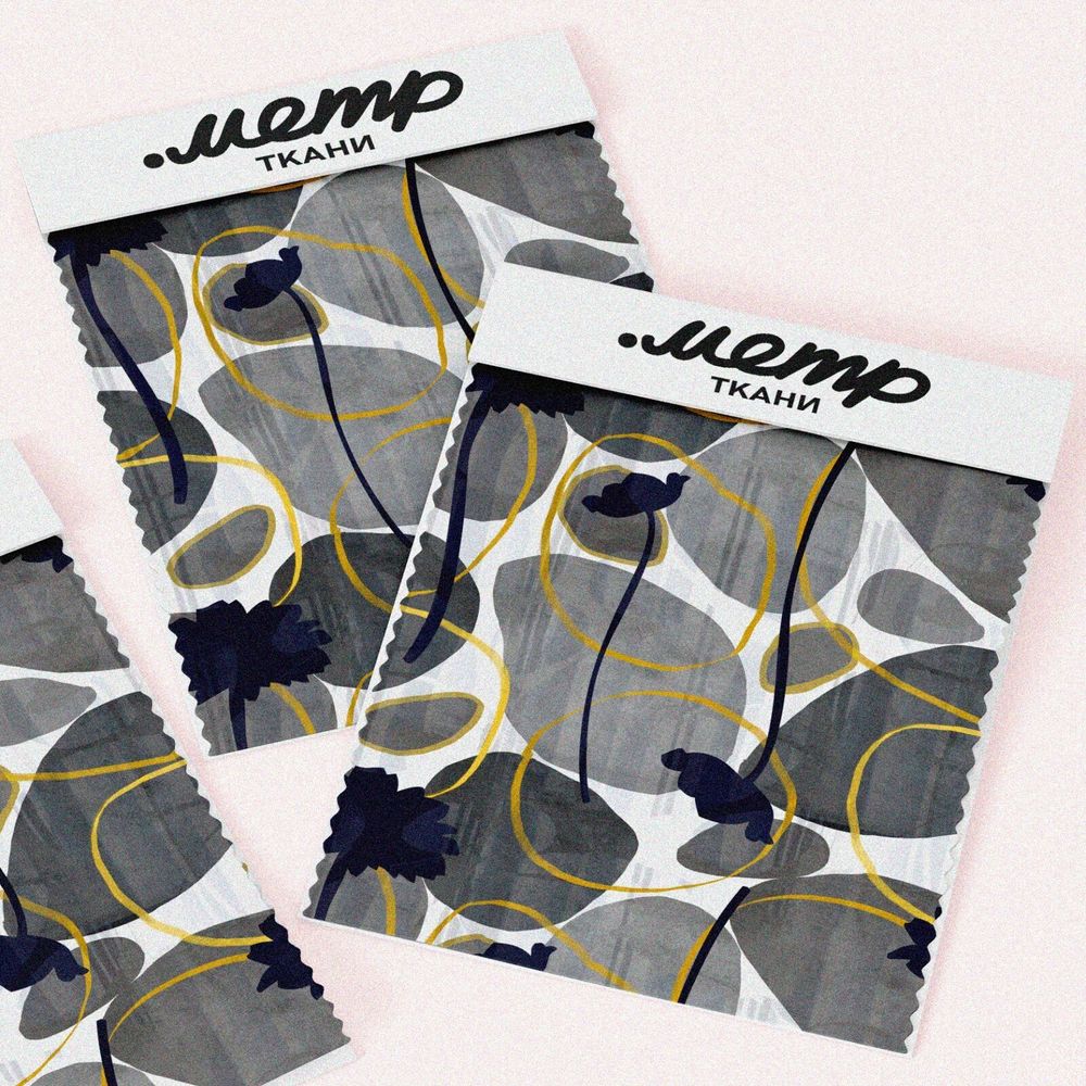 Ткань шелк Армани серые камни с золотом