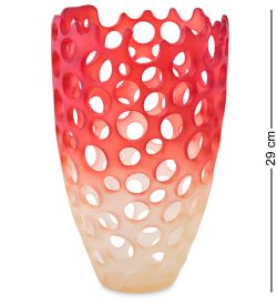 BMB- 71 Ваза «Перфора Красный Омбре» малый