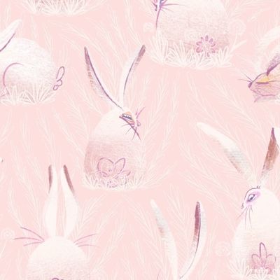 Сладкие зайчики в траве