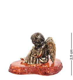 Народные промыслы AM- 202 Фигурка «Ангел» (латунь, янтарь)