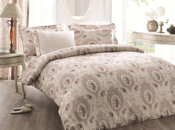 Постельное белье ANGEL бежевый TIVOLYO HOME Турция