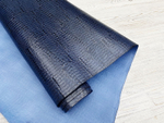 Crocco Antique Blue (0,8-1,0 мм), цв. Синий, натуральная кожа