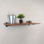 Настенные полки из натурального дерева в стиле Лофт