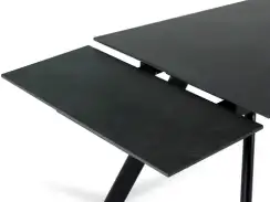 Раскладной стол Bronte, 160-240х90 см, черная керамика