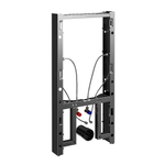 Инсталляция для биде со смесителем WasserKraft Naab 86BDT.050.BL.SQ2006 черная панель/смеситель черный Soft-touch