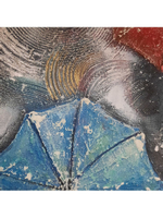 Картина "Кружево водных кругов" 50х60: Ручная уникальная эксклюзивная картина в единственном экземпляре