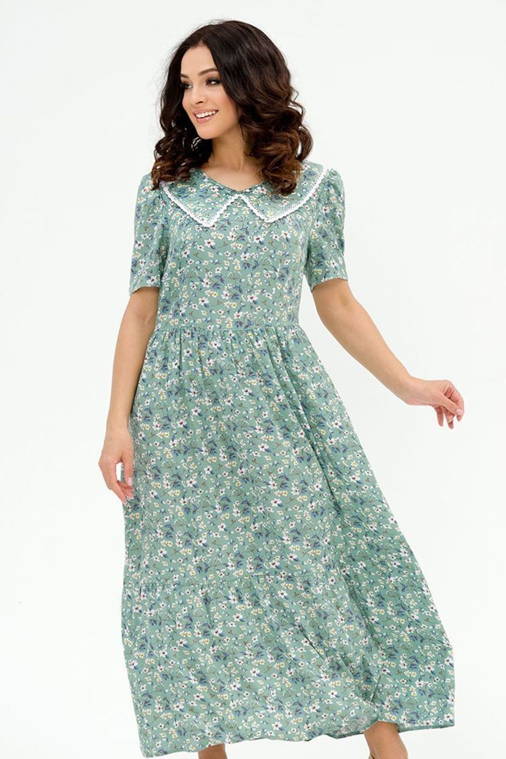 Платье Эвелина (44-52) Serenada ментоловый (Акция)