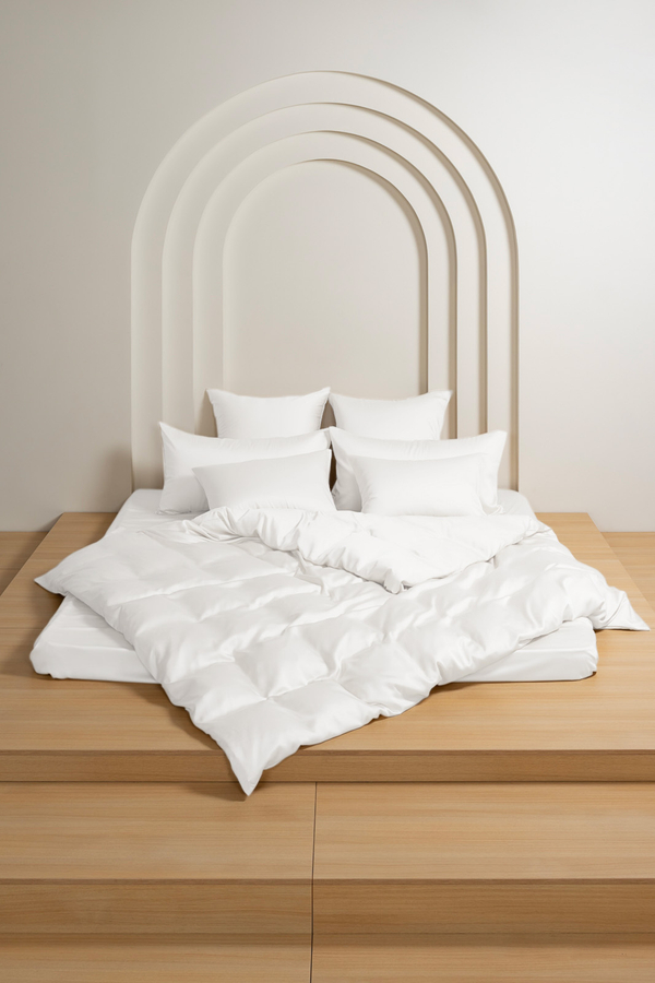 Постельное белье 1.5 спальное German Grass Arctic White Brilliant белое