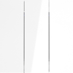 Выключатель встраиваемый VOLTUM S70 трехклавишный 10А, (белый глянцевый)