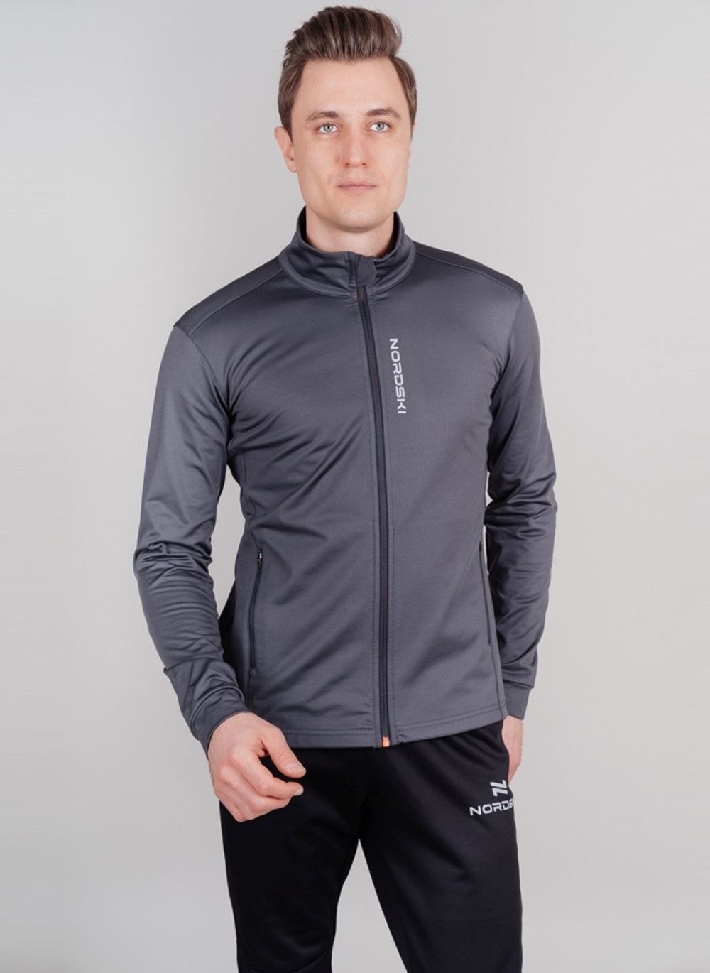 Мужская флисовая толстовка Nordski Layer серый