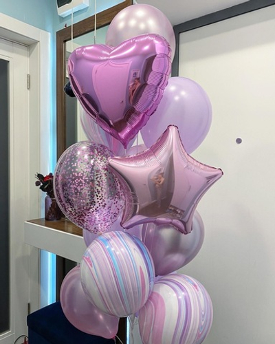 Охапка шариков Мраморное счастье