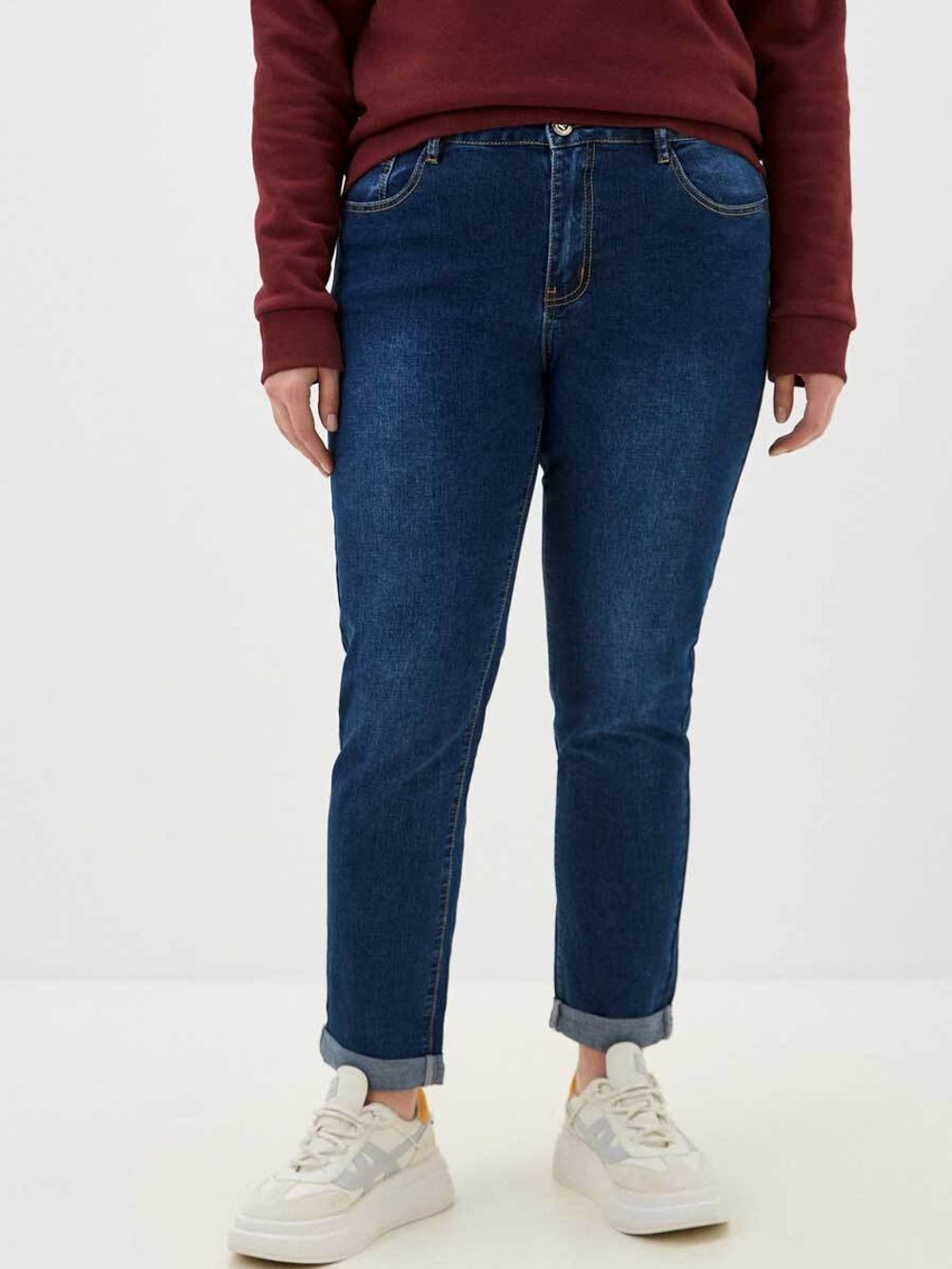 Джинсы больших размеров на молнии