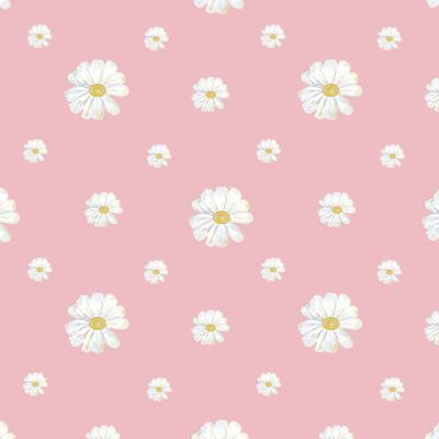 Паттерн из акварельных ромашек