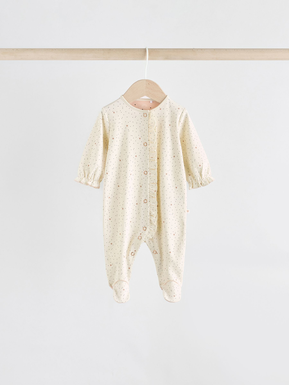 Комбинезон / Cлип и шапочка в комплекте для девочек Next AA5-449, 3 шт., Бежевый