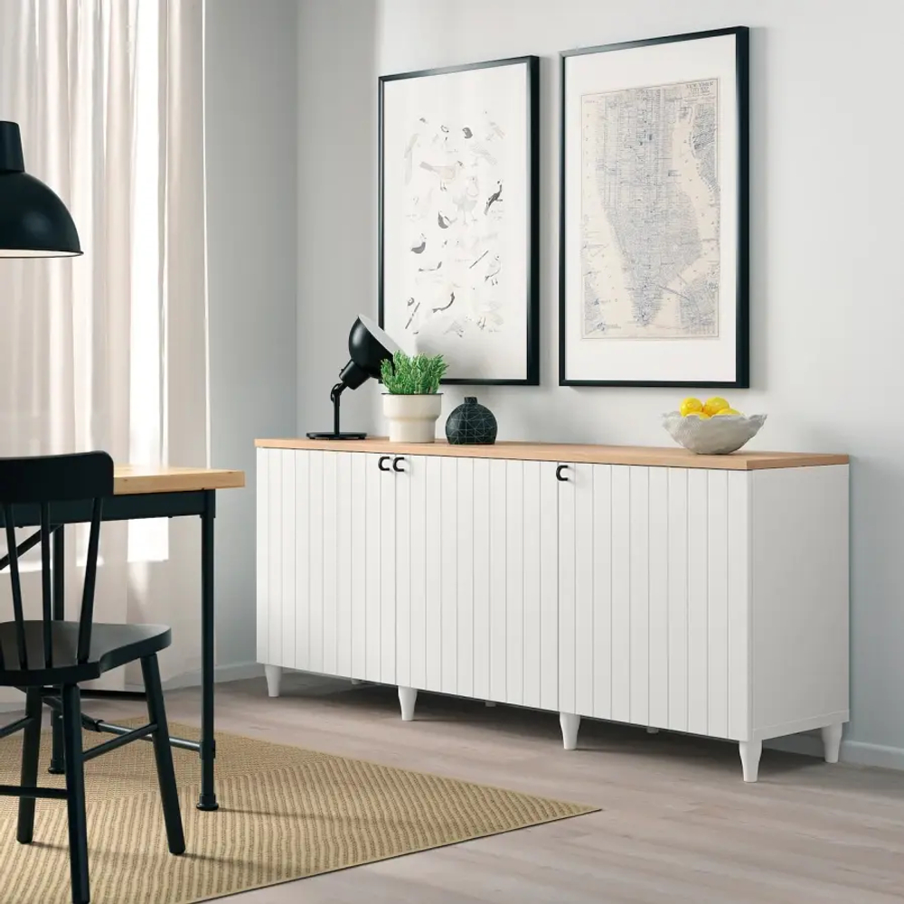 Комбинация для хранения - IKEA BESTÅ/BESTA/БЕСТА/БЕСТОИКЕА, 180x42x76 см, белый