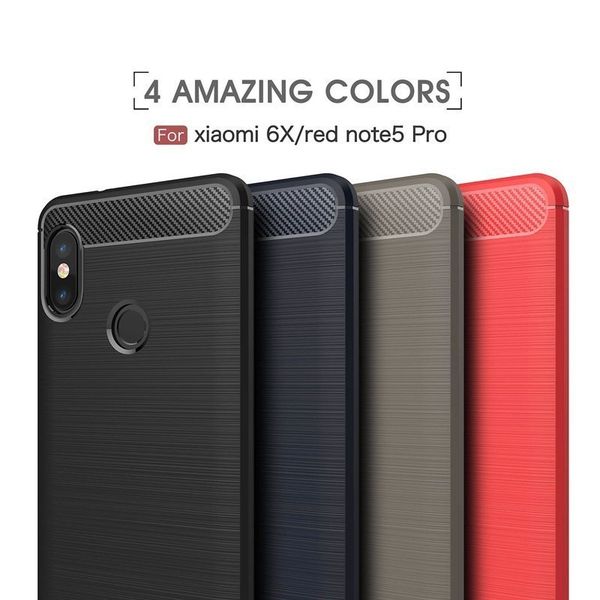 Противоударный чехол для Xiaomi Mi A2 Lite (6 Pro) (Темно-синий)