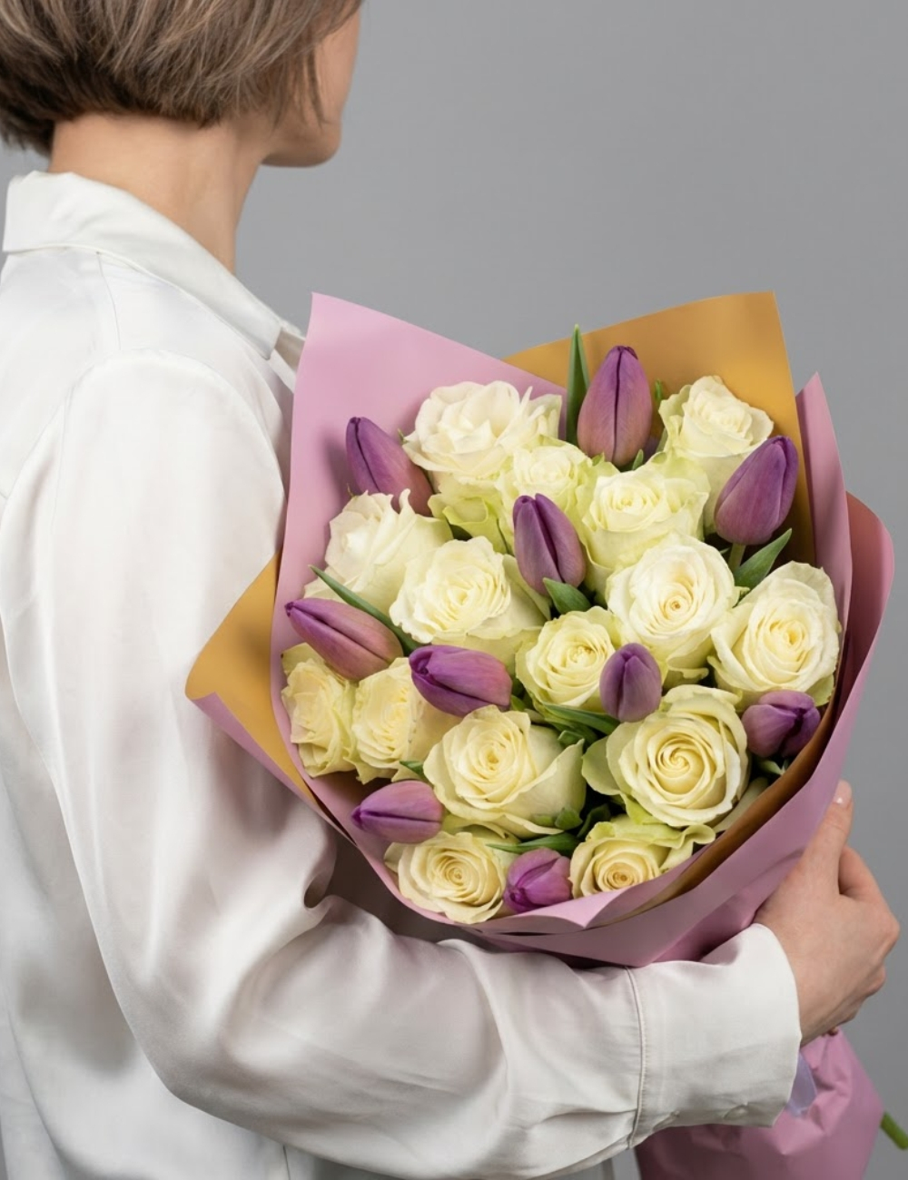 Букет Черничка в белом шоколаде