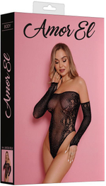 Сексуальное боди с длинным рукавом Lara (Размер: S-M-L) (Цвет: черный)