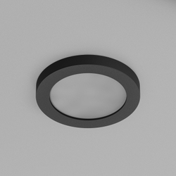 DK3012-BK Встраиваемый светильник влагозащ., IP 44, 50 Вт, GU10, черный, алюминий