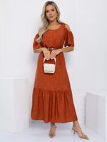 Платье Летний сад (оранжевое) П13311-1М LT Collection