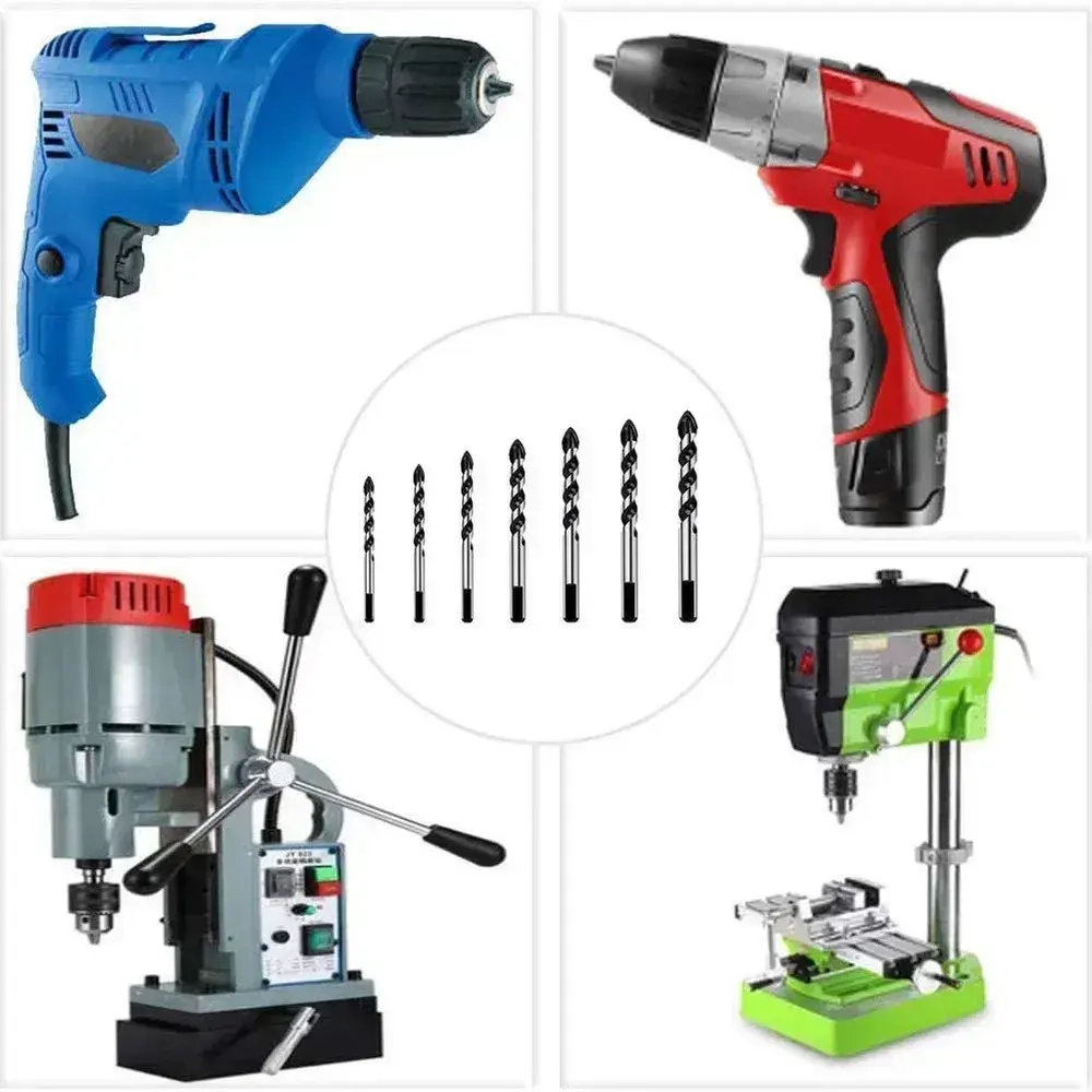 Свёрла по плитке, керамограниту,керамике набор из 7 шт