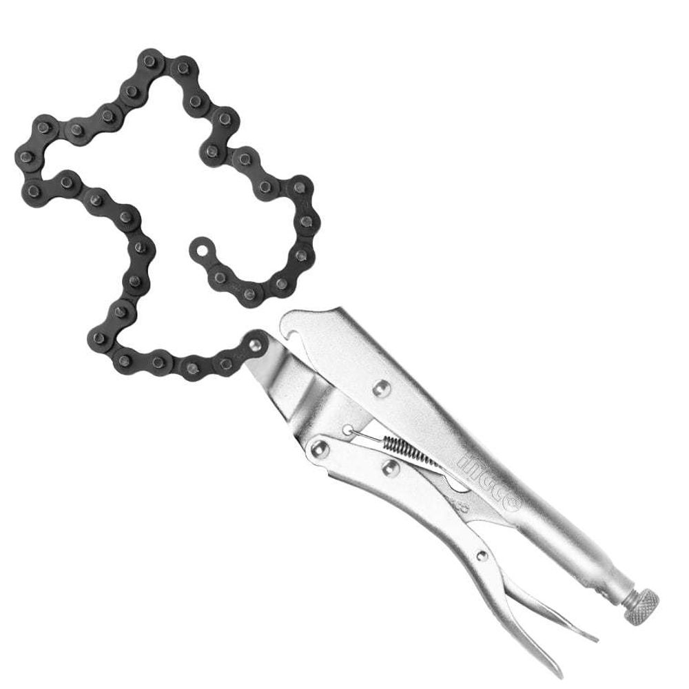 Клещи зажимные с цепью 250 мм INGCO HCLP0210